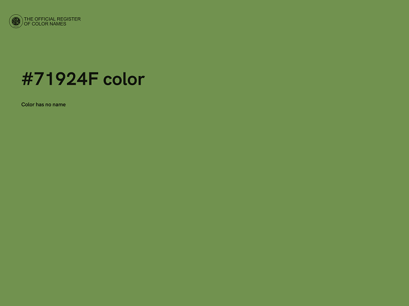 #71924F color image