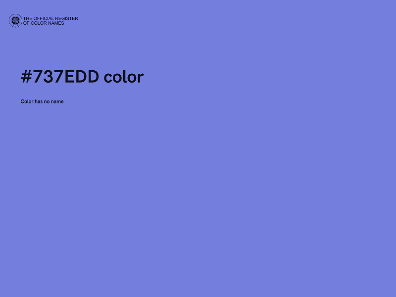 #737EDD color image