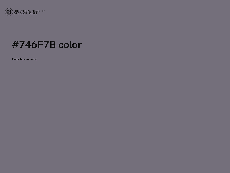 #746F7B color image