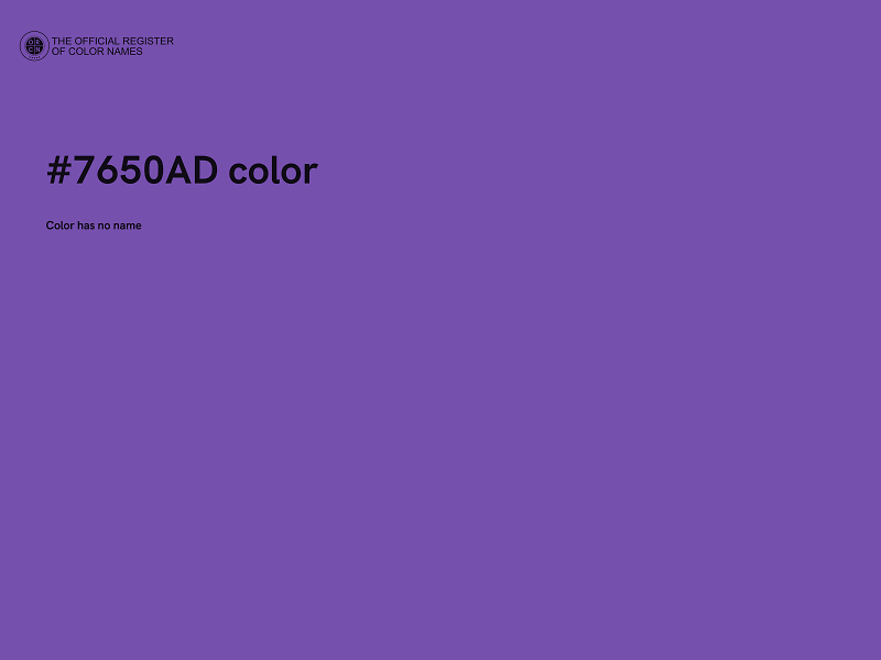 #7650AD color image