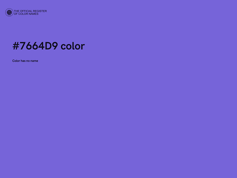 #7664D9 color image