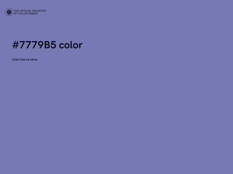 #7779B5 color image