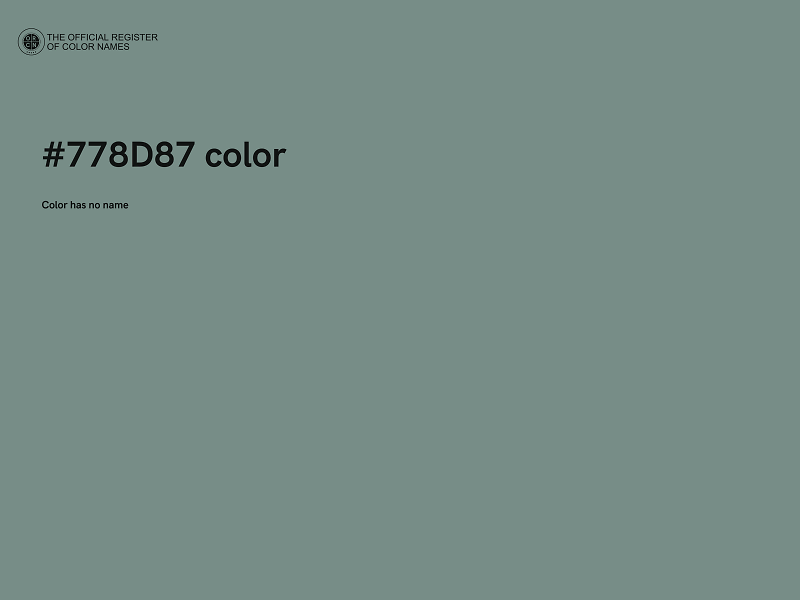 #778D87 color image