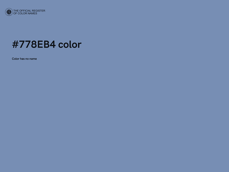 #778EB4 color image