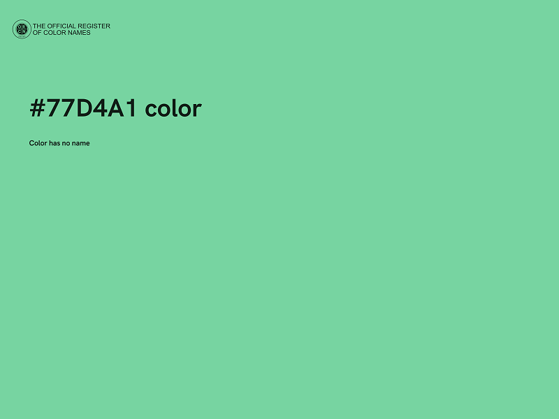 #77D4A1 color image