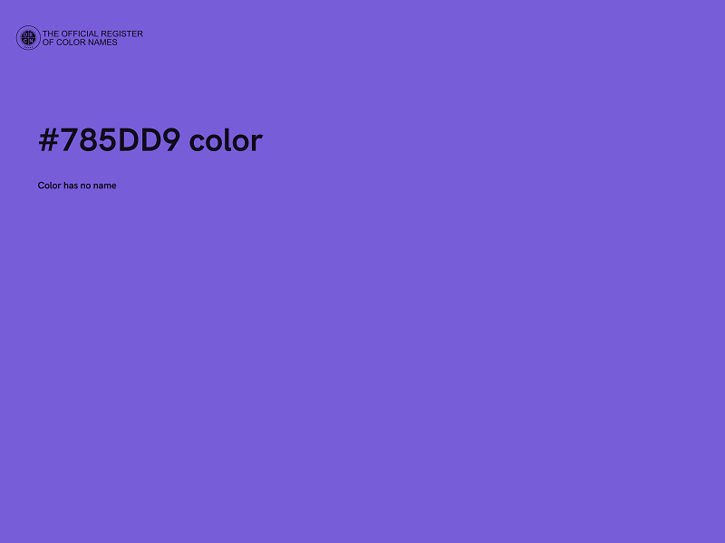 #785DD9 color image