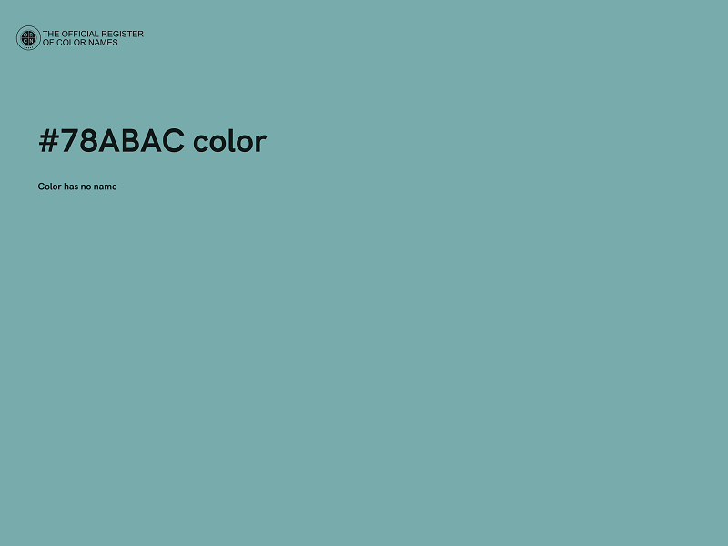 #78ABAC color image