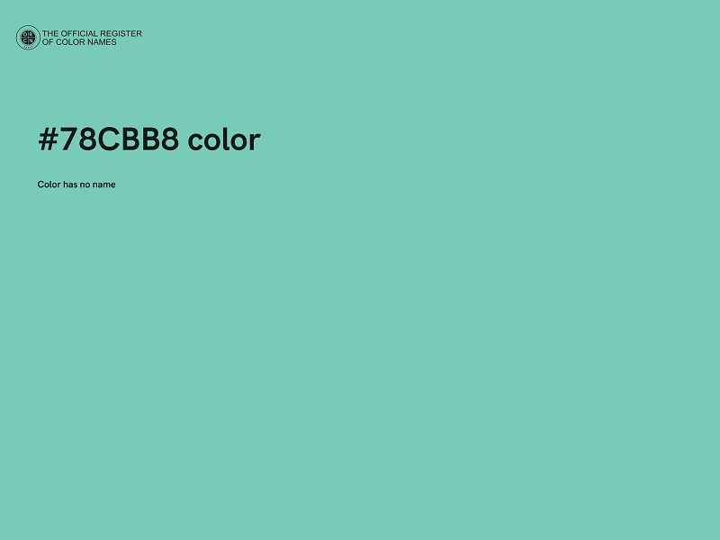 #78CBB8 color image