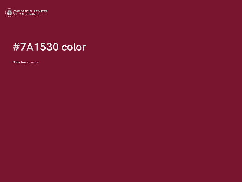 #7A1530 color image