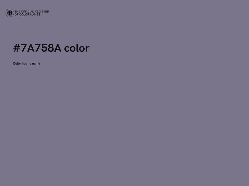 #7A758A color image