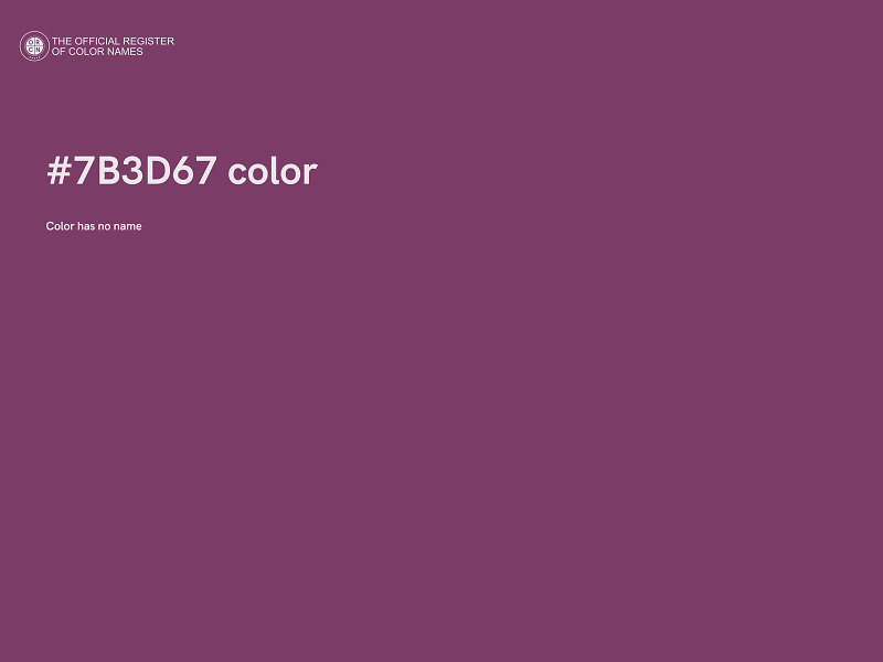 #7B3D67 color image