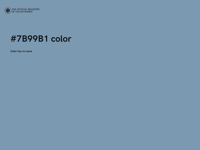 #7B99B1 color image