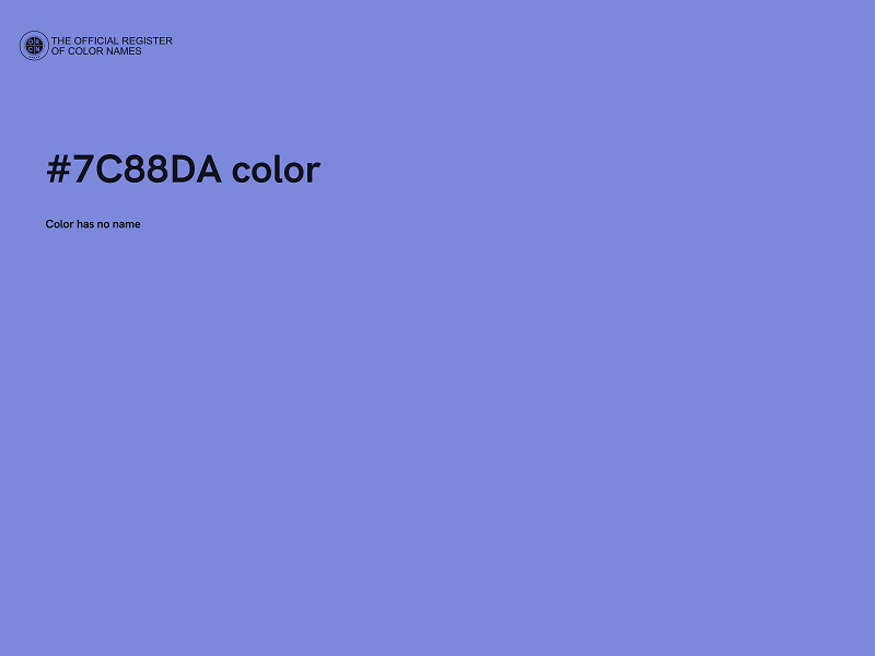 #7C88DA color image