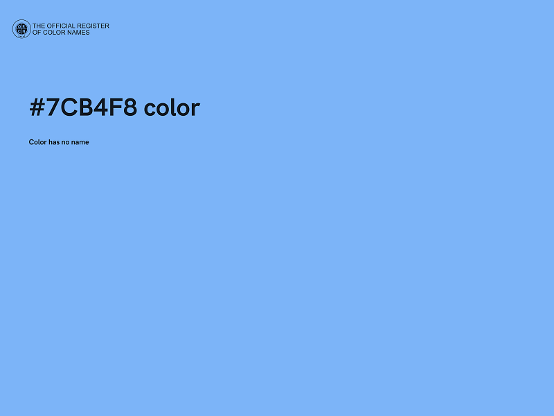 #7CB4F8 color image