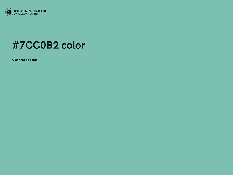 #7CC0B2 color image