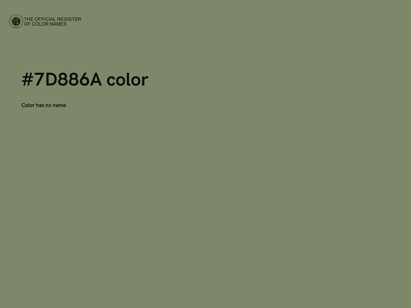 #7D886A color image