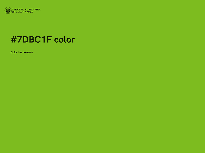 #7DBC1F color image