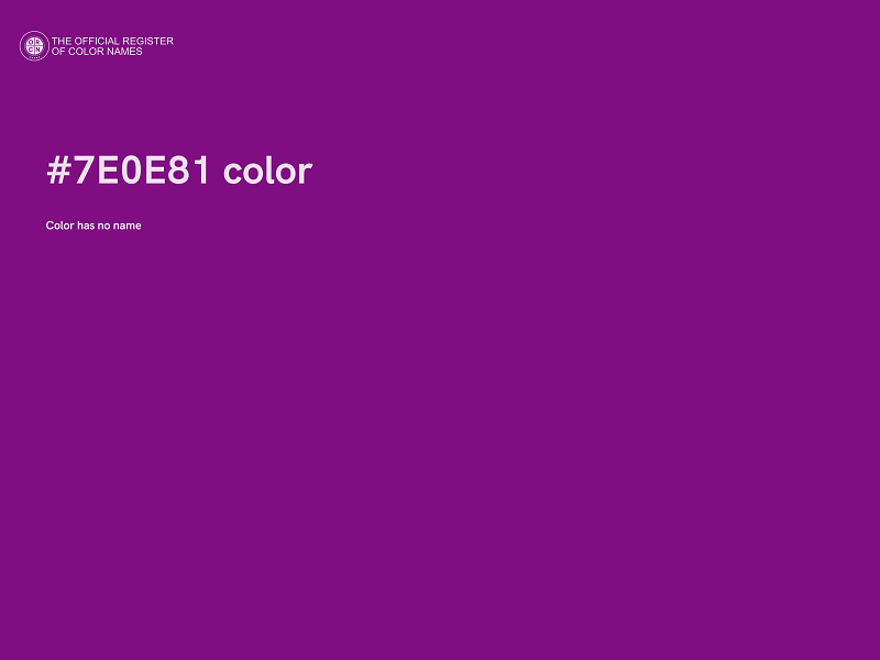 #7E0E81 color image