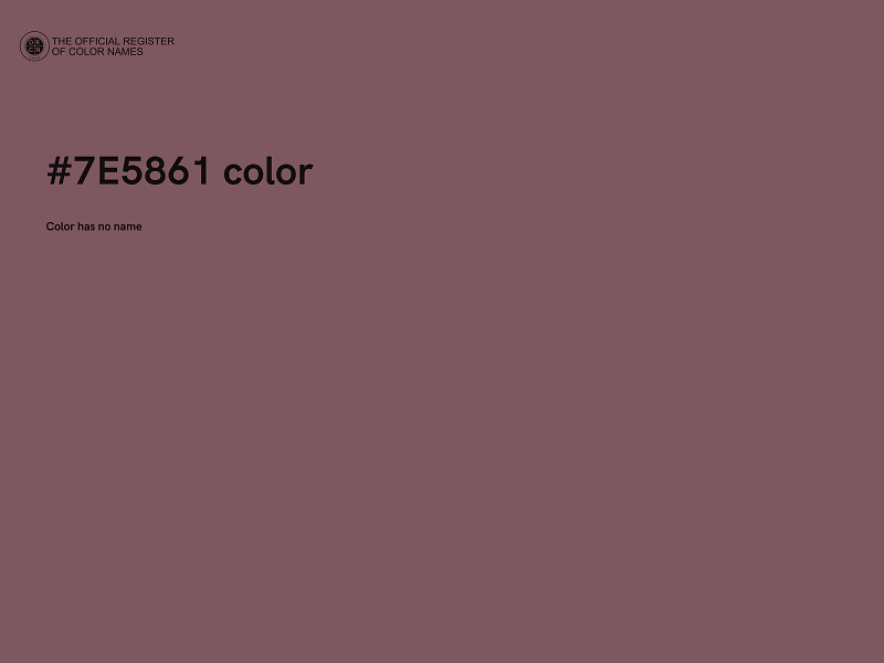 #7E5861 color image