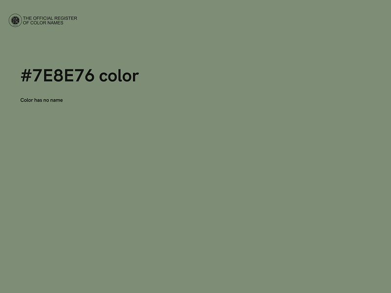 #7E8E76 color image