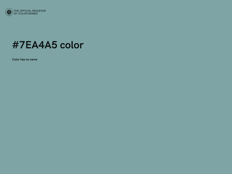 #7EA4A5 color image