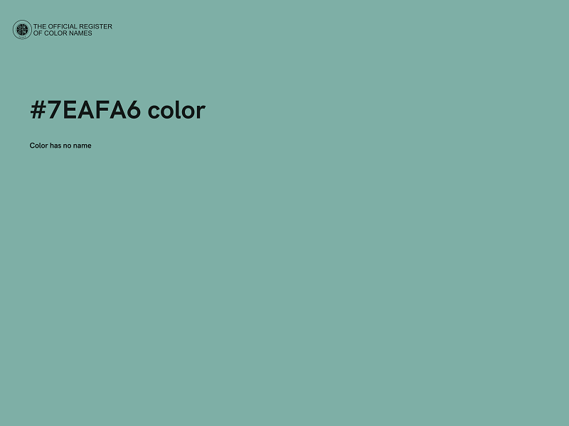 #7EAFA6 color image