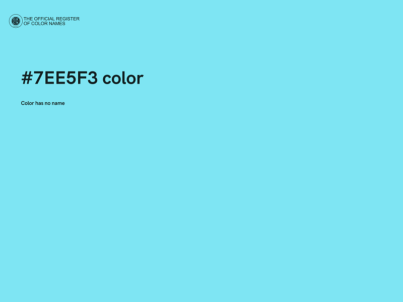 #7EE5F3 color image