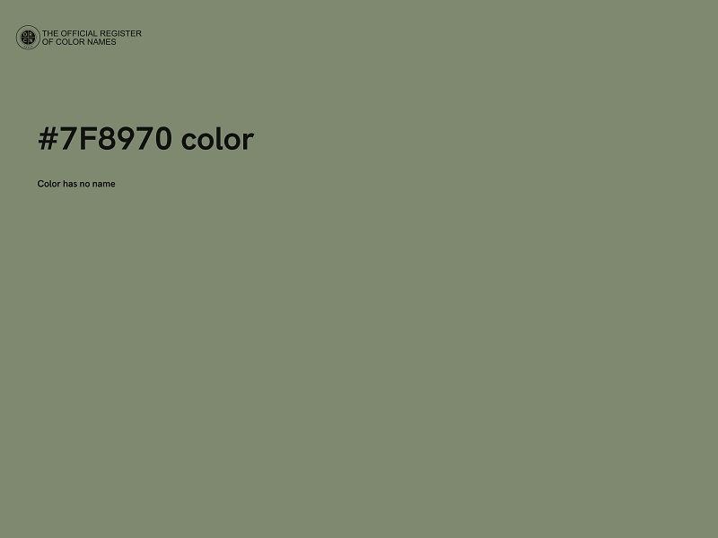 #7F8970 color image