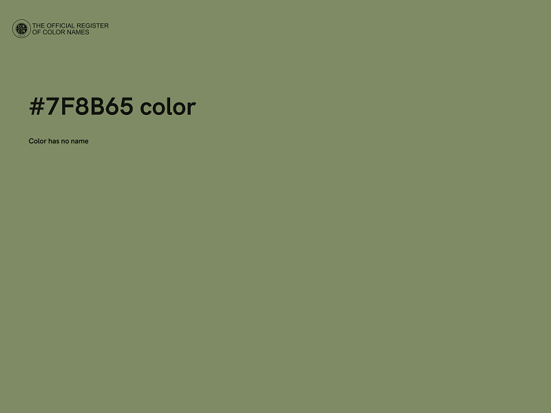 #7F8B65 color image