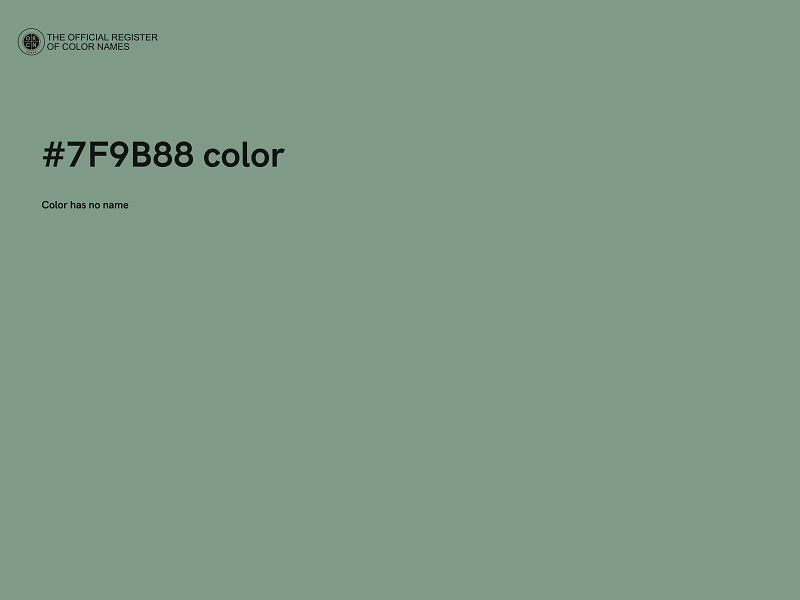 #7F9B88 color image