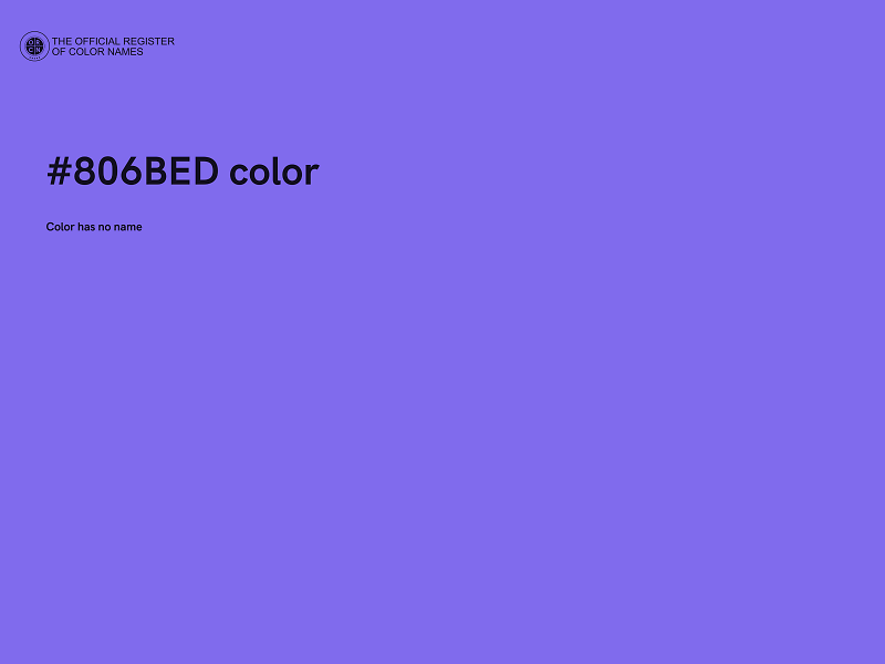 #806BED color image