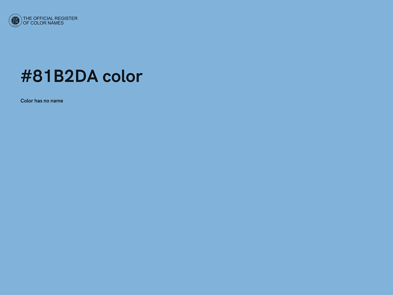 #81B2DA color image