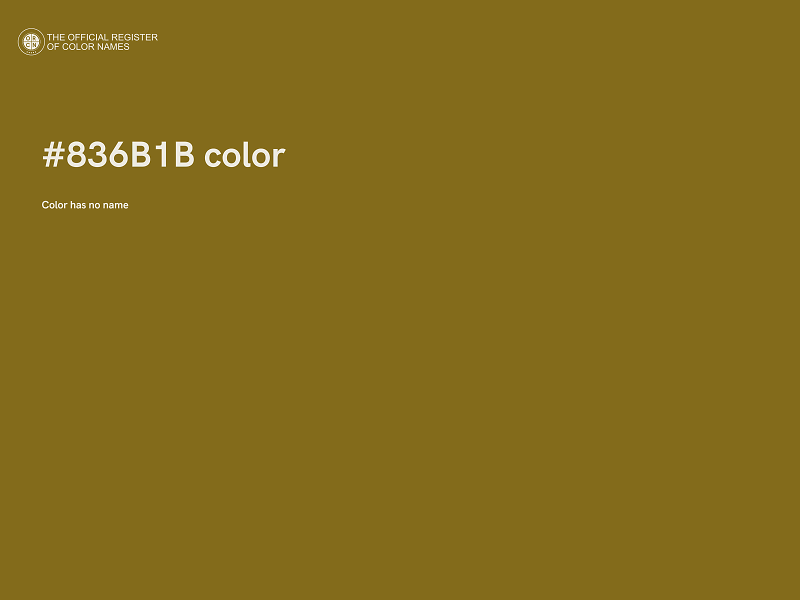 #836B1B color image