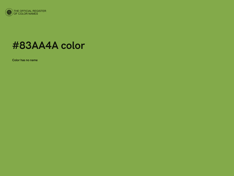 #83AA4A color image