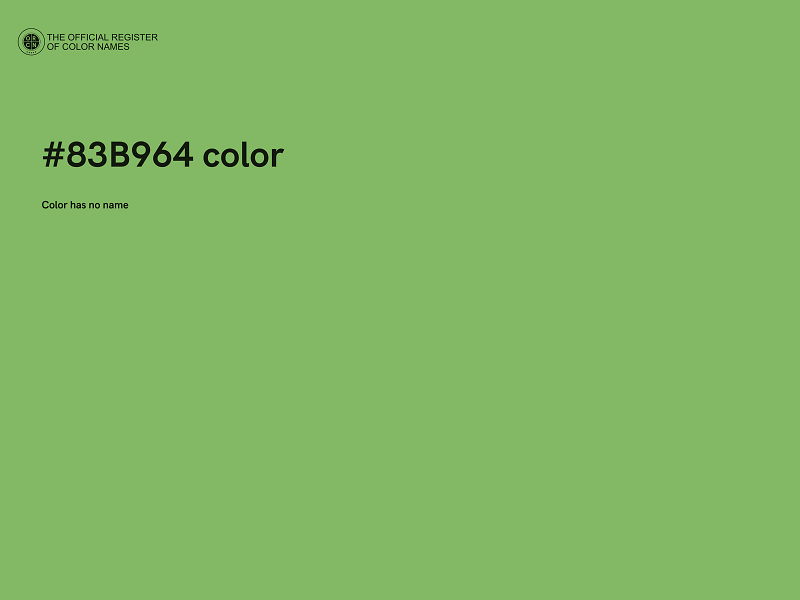 #83B964 color image