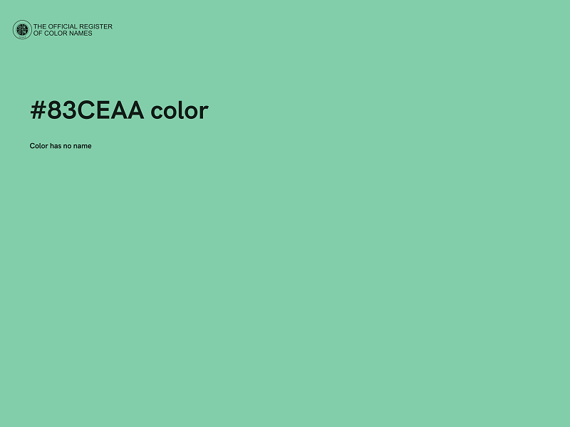 #83CEAA color image