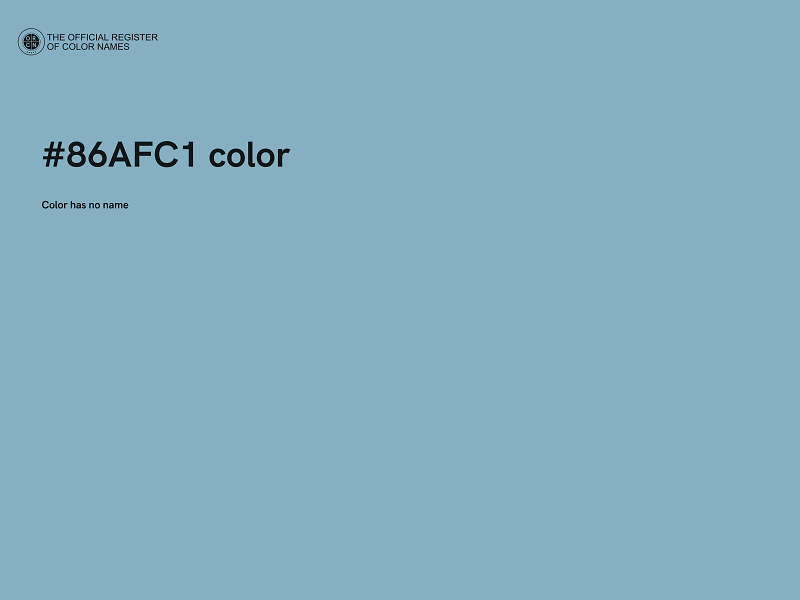 #86AFC1 color image