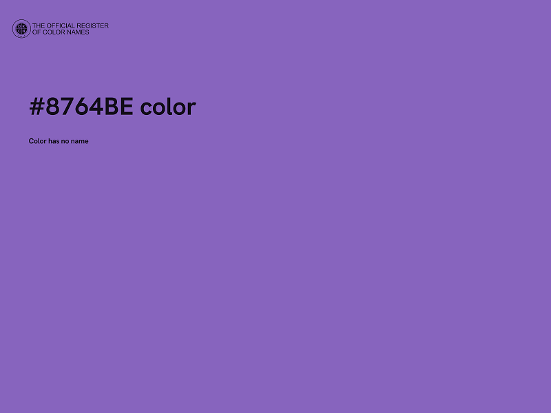 #8764BE color image