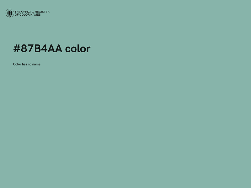 #87B4AA color image