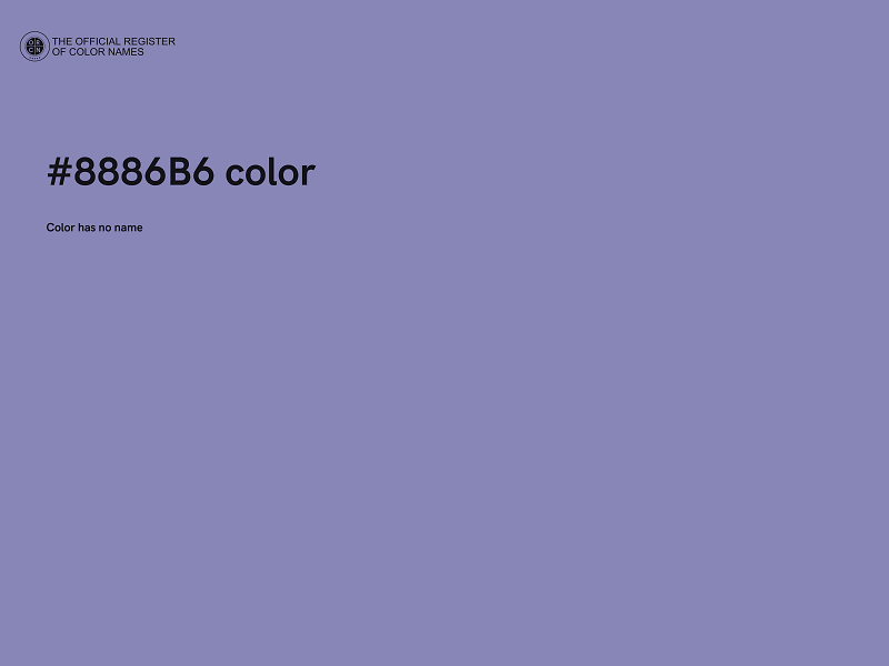 #8886B6 color image