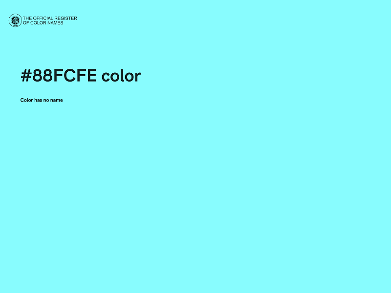 #88FCFE color image