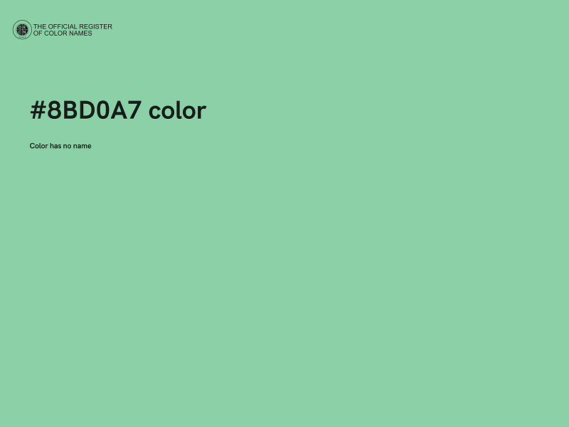 #8BD0A7 color image