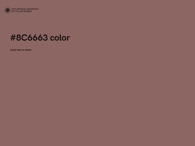 #8C6663 color image