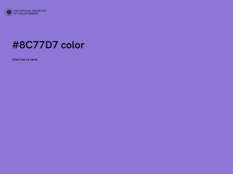 #8C77D7 color image