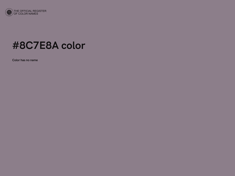 #8C7E8A color image