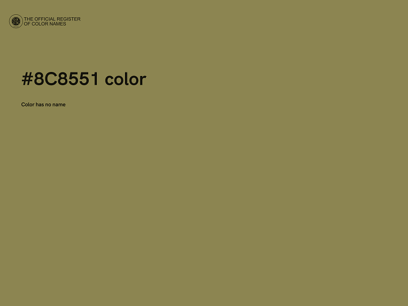 #8C8551 color image