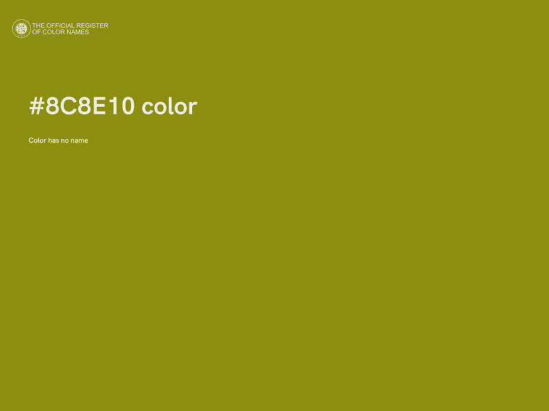 #8C8E10 color image