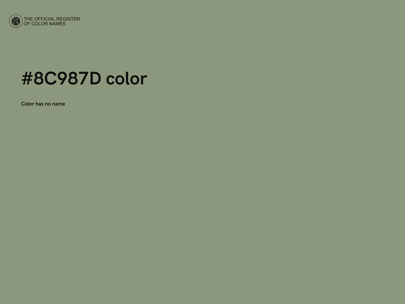 #8C987D color image