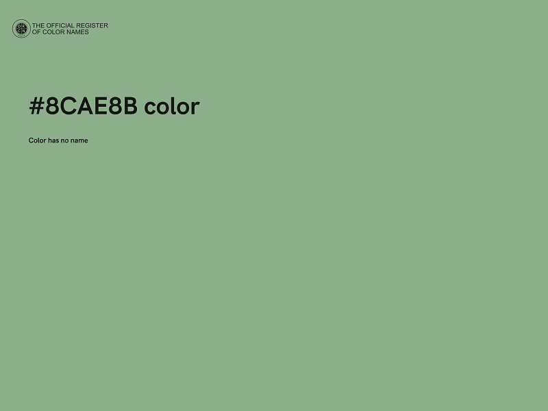 #8CAE8B color image