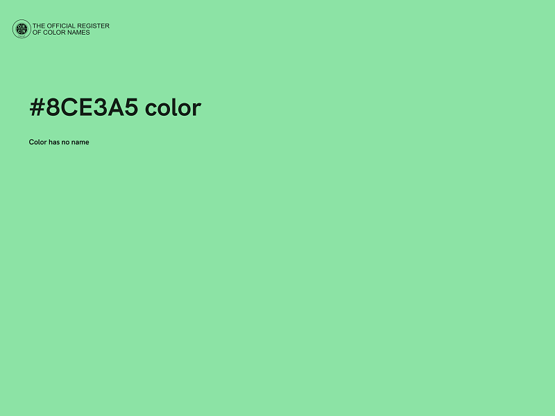 #8CE3A5 color image